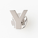 文字で飾るピンバッチ「Y」Role Sans Banner Heavy